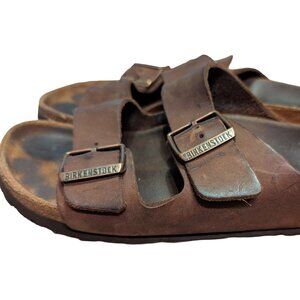 Birkenstock Leather Arizona Sandals Size 42 EU, 9 US Brown Leather